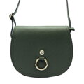 Tmavo-zelená crossbody kabelka