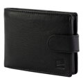 Pánska kožená peňaženka v čiernej farbe Nordee