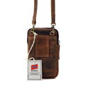 Hnedá pánska kožená crossbody taštička Nordee DOH-SP-03