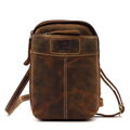 Hnedá kožená crossbody taška Nordee DOH-SP-04