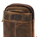 Hnedá kožená crossbody taška Nordee DOH-SP-04