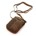 Hnedá kožená crossbody taška Nordee DOH-SP-04