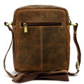 Pánska príručná taška z brúsenej kože – praktická, pevná a s viacerými zipsovými priečinkami