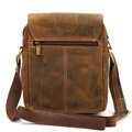 Pánska kožená crossbody taška – hnedá Nordee 