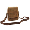 Pánska kožená crossbody taška – hnedá Nordee 