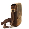Pánska crossbody taška – hnedá brúsená koža Nordee 