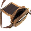 Pánska crossbody taška – hnedá brúsená koža Nordee 