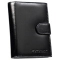 Čierna pánska kožená peňaženka na patent s RFID ochranou – Peterson