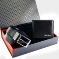Darčekový set Pierre Cardin ZG-213-BR – kožený opasok a peňaženka