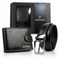 Darčekový set Pierre Cardin ZP-005 s kontrastne prešitou peňaženkou a opaskom