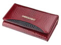 Stredne veľká dámska kožená peňaženka z lakovanej kože v horizontálnej orientácii Gregorio 