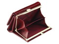 Malá dámska kožená peňaženka z lakovanej kože v horizontálnej orientácii Gregorio 