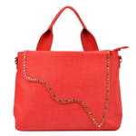 Červená dámska kabelka Lookat LK-H0109
