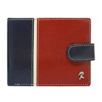 Moderná pánska peňaženka - granátová + červená.