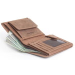 Pánska peňaženka z brúsenej kože Peterson 