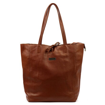 Kožená shopper kabelka