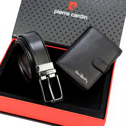 Peňaženka a opasok Pierre Cardin v darčekovej krabičke