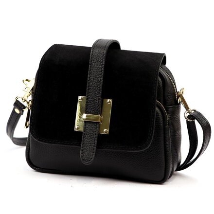 Dámska kabelka z brúsenej kože s ozdobnou sponou – štýl v kompaktnom balení Luka 25-034 Dámska kabelka z brúsenej kože s ozdobnou sponou – štýl v kompaktnom balení Luka 25-034