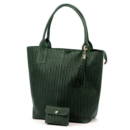 Kožená dámska kabelka s peňaženkou v elegantnom prevedení – prírodná koža  