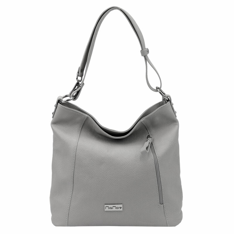 Praktická kožená kabelka MiaMore 