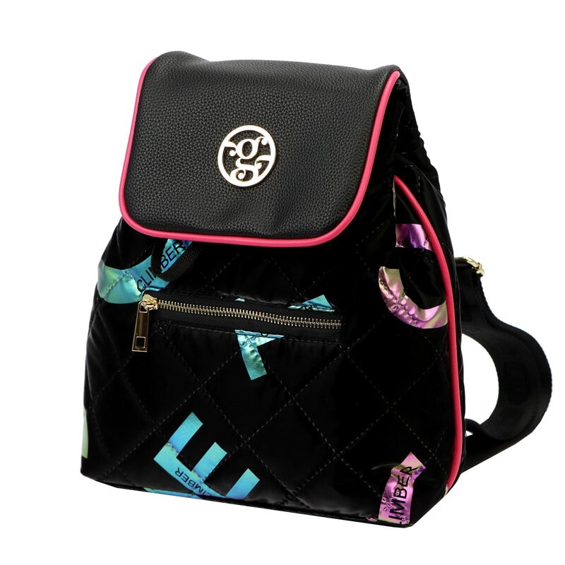 Batoh z polyesteru a eko-kože Gregorio SK166 LIT HOLO GOLD