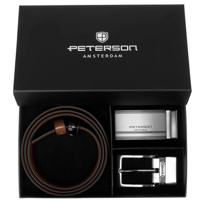 Darčekový set Peterson PTN KL-B006-S001 BLACK-BROWN