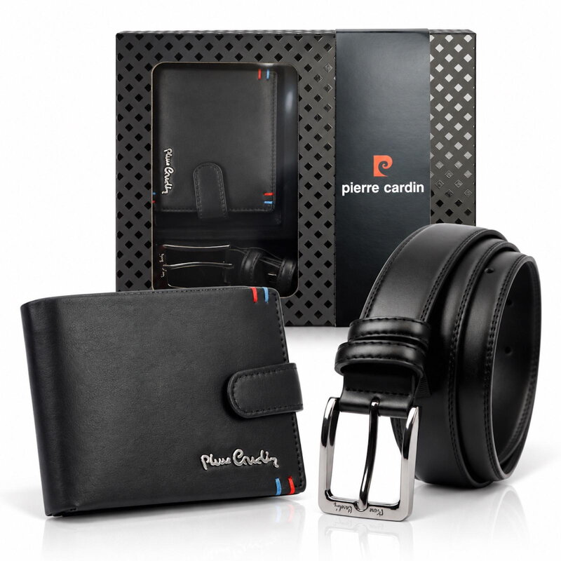 Pánsky set Pierre Cardin ZP-010 s vnútorným remienkom peňaženky a opaskom