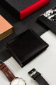 Kožená, horizontálna pánska peňaženka s RFID systémom - Rovicky