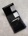 Pánska kožená peňaženka N4-RVT-6887 Black+Navy