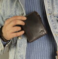 Veľká retro peňaženka s dvoma vreckami na mince - Rovicky