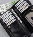Veľká, kožená dámska peňaženka na zips a cvok - Rovicky