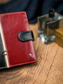 Vertikálna pánska peňaženka dvojfarebná, prírodná RFID koža - Rovicky