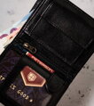 Malá kožená pánska peňaženka s RFID systémom - Peterson,skl.