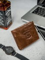 Pánska kožená peňaženka s úložným priestorom na zips - Always Wild