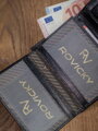 Kožená peňaženka na karty s elegantným prešívaním - Rovicky