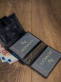 Kožená peňaženka na karty s elegantným prešívaním - Rovicky