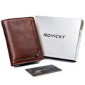 Pánska kožená peňaženka s RFID ochranou - Rovicky