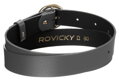 Lesklý, kožený dámsky opasok so zlatou, okrúhlou prackou - Rovicky