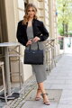 Elegantná, priestranná dámska shopper taška z ekologickej kože - Rovicky