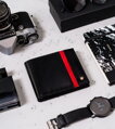 Pánska peňaženka N01-RVTP-3012 Black-Red