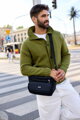 Pánska crossbody taška z polyesteru – Peterson