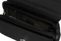 Elegantná čierna crossbody kabelka s prešívanými bokmi - David Jones
