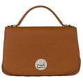 Karamelová dámska crossbody kabelka so strieborným kovaním - David Jones