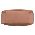 Béžová dámska kozmetická taštička s praktickým úchytom