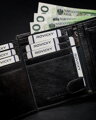 Klasická pánska vertikálna peňaženka z prírodnej kože s technológiou RFID - Rovicky