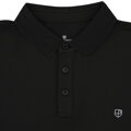 Czarna, męska koszulka polo regular fit w rozmiarach od M do XL - Peterson