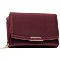 Śliwkowy portfel damski ze skóry ekologicznej wyposażony w system RFID - Rovicky