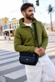 Pánska crossbody taška z polyesteru – Peterson