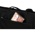 Elegantná čierna shopper kabelka so zipsom – Peterson