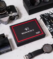 Štýlová pánska peňaženka Rovicky Black-Red